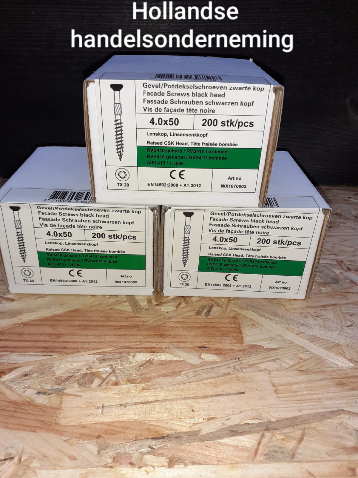 4x50 rvs zwart rvs schroef 4x50 zwart