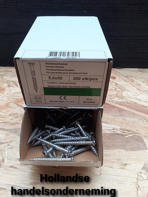 rvs schroef 5x50