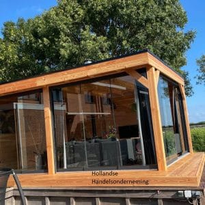 Glazen schuifwand 6 meter