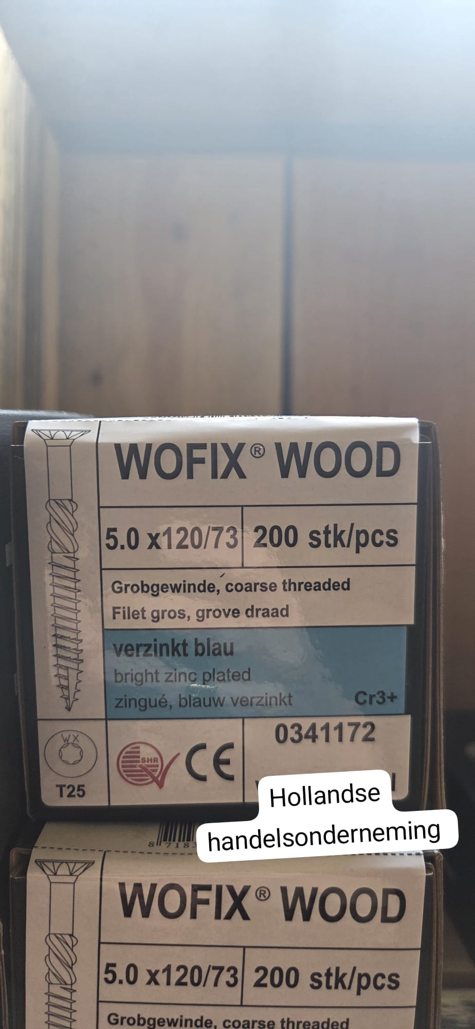 Schroeven 5×120 gegalvaniseerd 1 schroeven 5x120 gegelvaniseerd