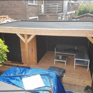 Overkapping met schuur